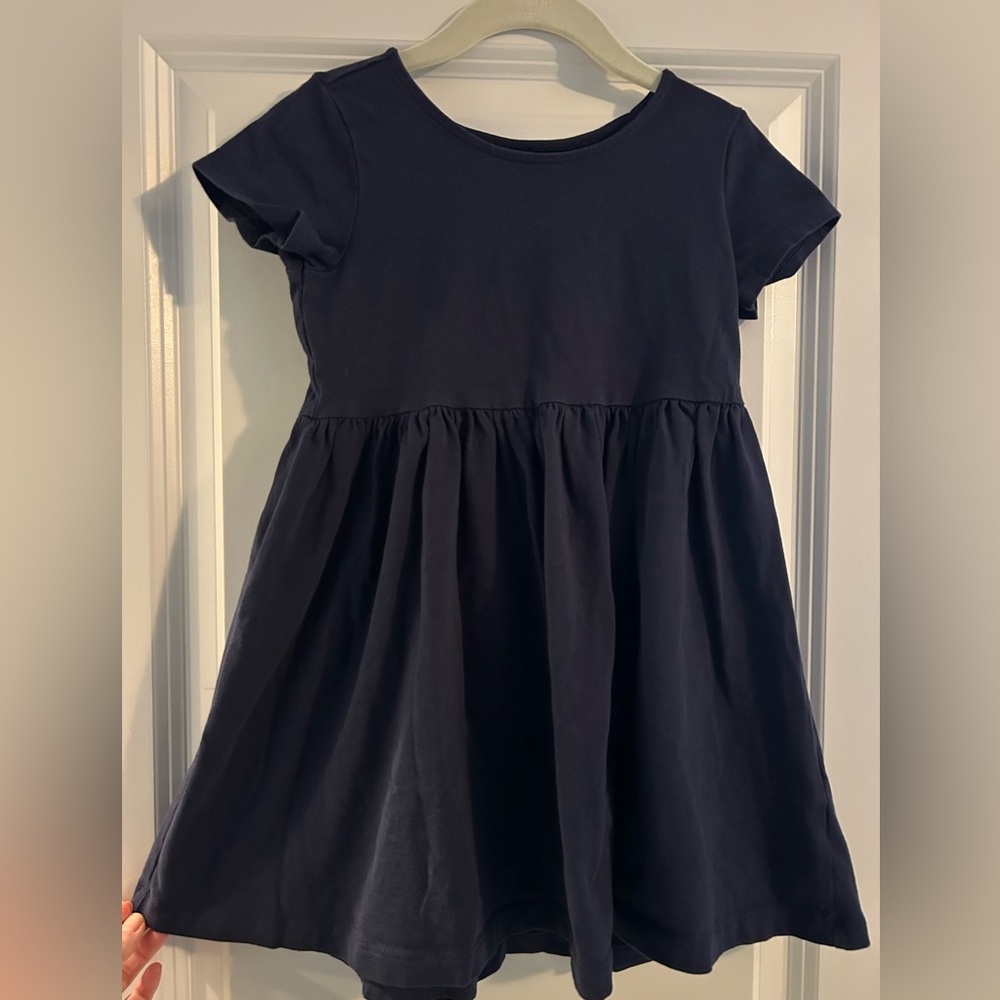 Hanna Andersson Classic Cotton Dress - Navy